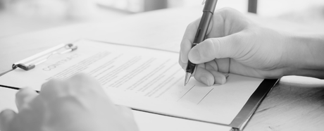 Filling out paperwork