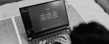 person using ai chat