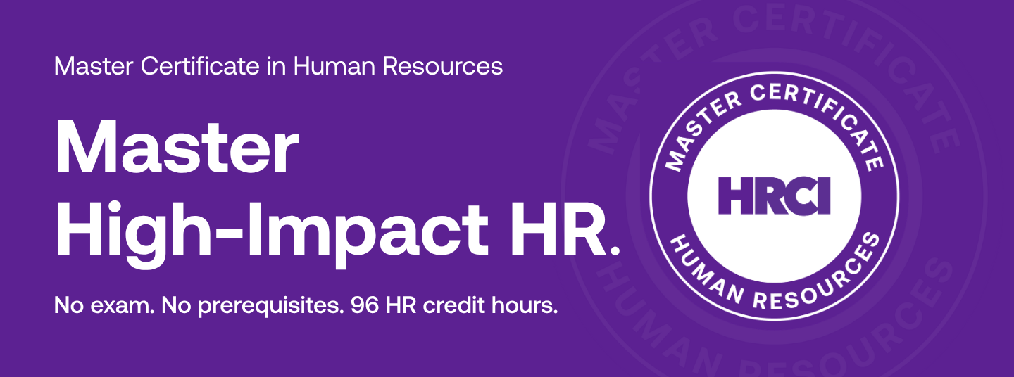 Master Certificate in HR