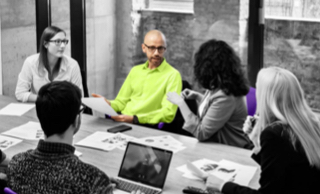 Professionals in a meeting